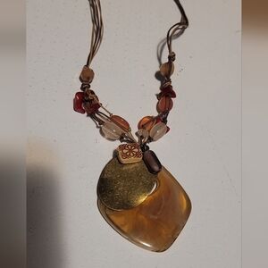 💚10 for $10💚 Bundle and save Gold and Brown Pendant Necklace